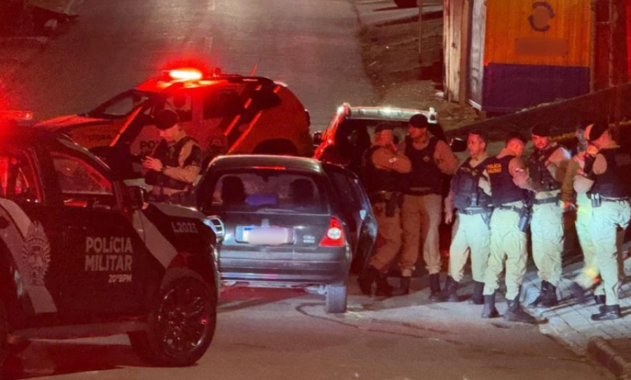 Casal suspeito de assaltar farmácias morre em confronto com a PM em Curitiba